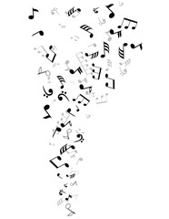 Obraz premium vector musical notes