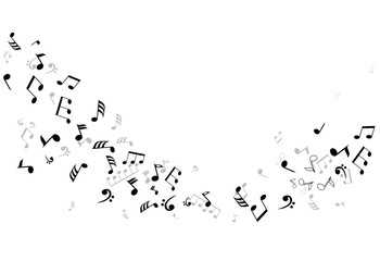 Naklejka premium vector musical notes