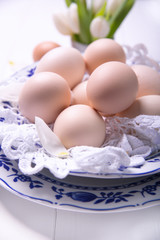 easter eggs, boilde eggs for breakfast © Kamila Cyganek