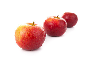Fototapeta na wymiar red apples closeup