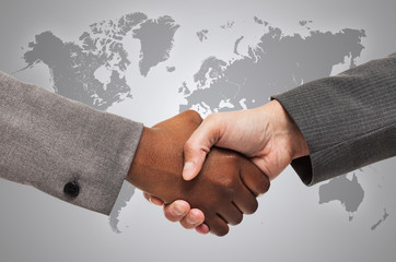 Interracial handshake © Minerva Studio