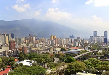 Vlies Fototapete Südamerika Skyline von Caracas-Stadt. Hauptstadt von Venezuela