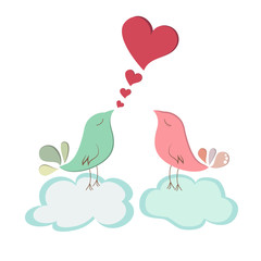 Love bird couple.