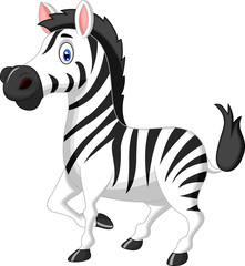 Naklejka na ściany i meble Zebra cartoon