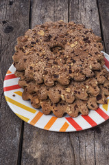 delicious cookie of the home baking with nuts
