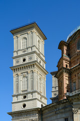 Fototapeta na wymiar Santuario di Vicoforte (Cn) - Torre laterale