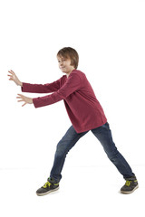 boy giving a thumbs up