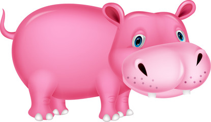 Cute hippo cartoon