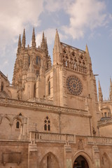 Fototapeta premium Fachada lateral catedral de Burgos (Camino de Santiago)