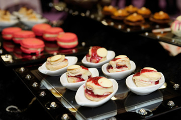 Sweets on fancy display
