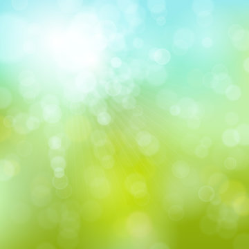soft spring bokeh background