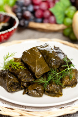 Stuffed Grape Leaves. Dolma.