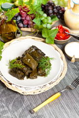 Turkish Stuffed grape leaves