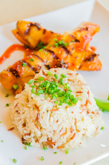 Steak chicken