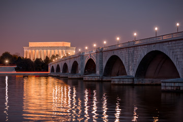 Fototapeta na wymiar Arlington Memorial Bridge