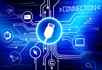 Obraz premium Vector of Connection Themed Images