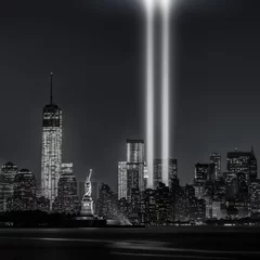 Deurstickers Vrijheidsbeeld 12 jaar later ... Tribute in Lights, 9/11