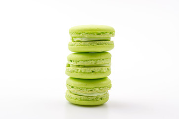 Macaron isolated white background