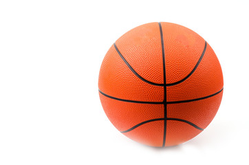Basketball isolated white background