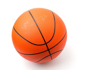 Basketball isolated white background