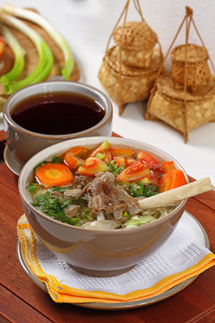 sop kambing, Indonesian meat lamb soup