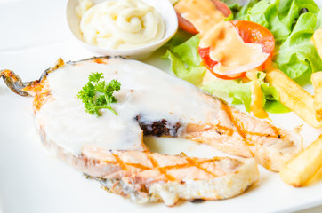 Salmon steak