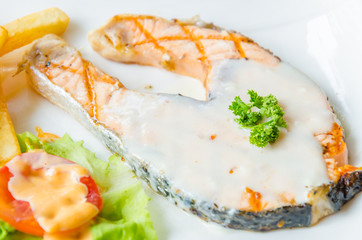 Salmon steak