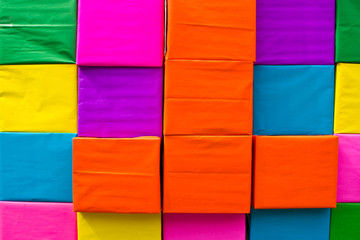 Colorful box background