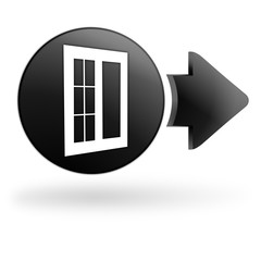 fenêtre sur bouton noir