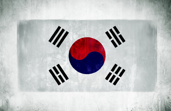 Painting Of The National Flag Of South Korea