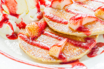 Pancakes strawberry