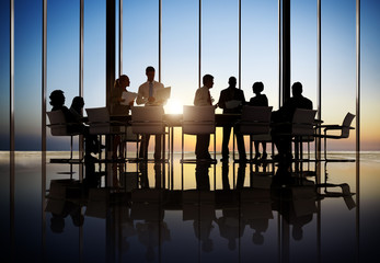 Business People Working In A Conference Room