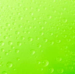 Water drop on color background