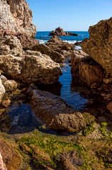 Fototapeta na wymiar Detail of the Spanish coast (Costa Brava)