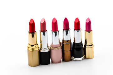 Lipstick isolated white background