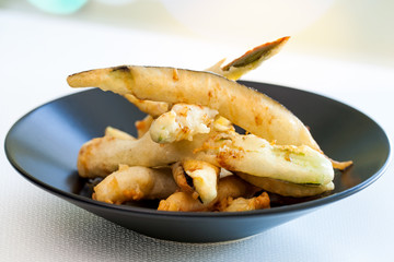 Vegetable tempura.