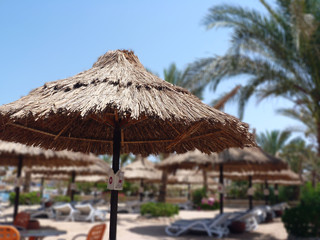 Sonnenschirm am Strand Sinai