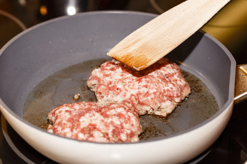 Making burger