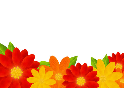 Bright floral background with place for Your text