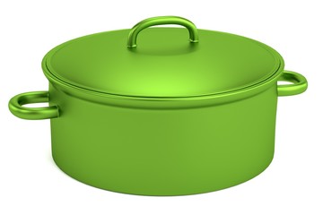 realistic 3d render of pot