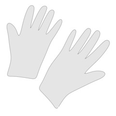 cartoon image of magician gloves