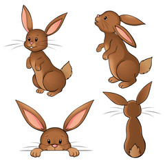 Osterhasen Set Kaninchen