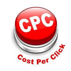 3d illustration of CPC ( Cost Per Click ) button