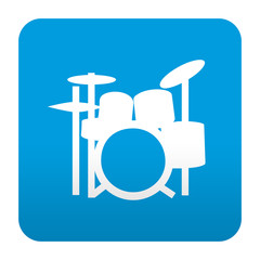 Etiqueta tipo app azul simbolo bateria