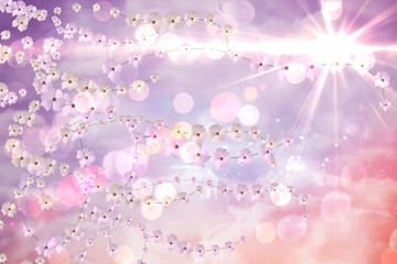 Digitally generated flower background