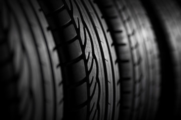 Tires stack background