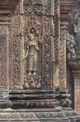 Architecture details of temple in Angkor, Cambodia