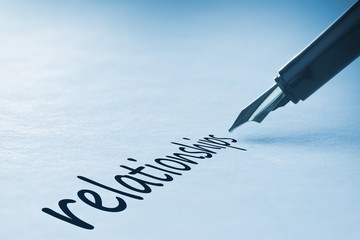 Fountain pen writing Relationships