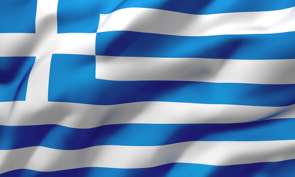 Fototapeta flag of Greece