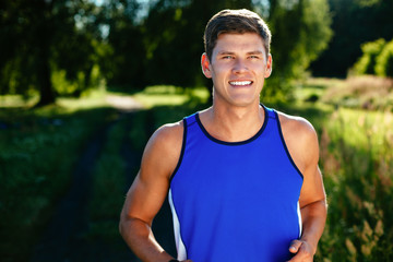 Fototapeta premium Men running.